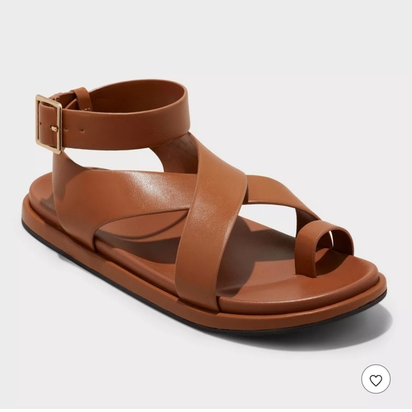Universal Thread Matilda Ankle Wrap Toe Ring Sandals - Picture 1 of 7